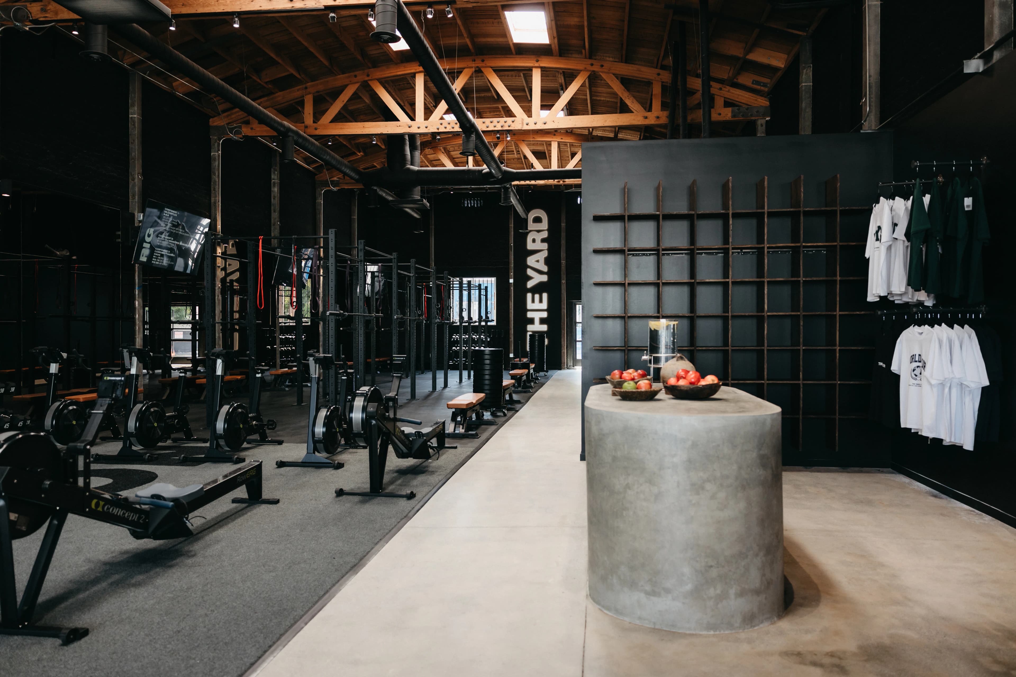 Boutique fitness space at The Yard Gym