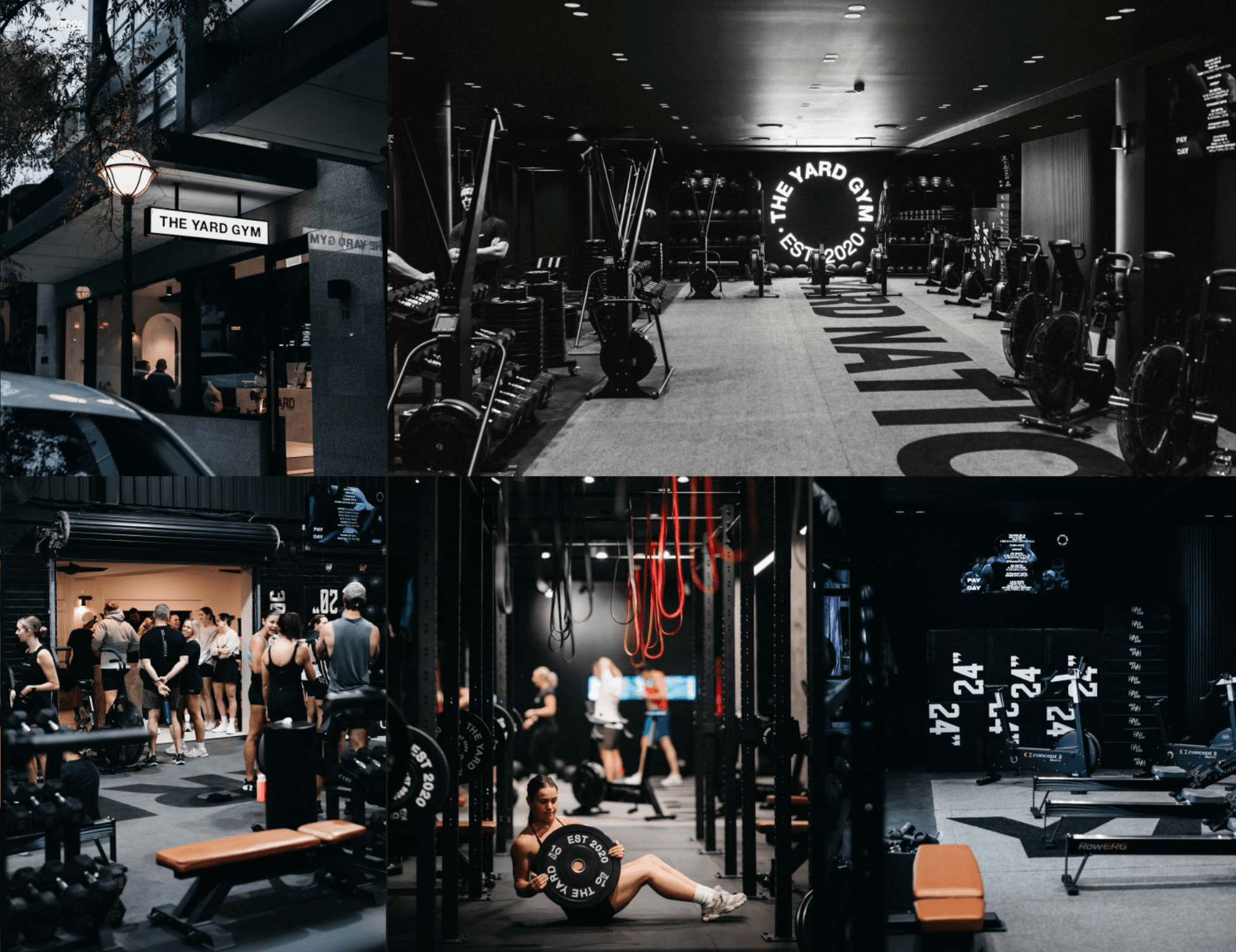 Premium group training strength and conditioning fitness space, The Yard Gym.