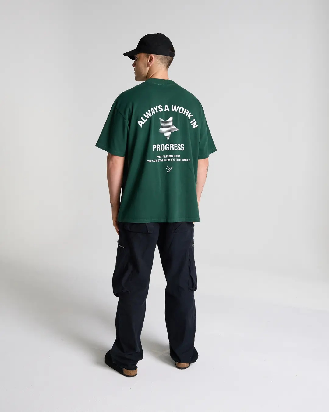 Work in Progress Tee - Pine Green