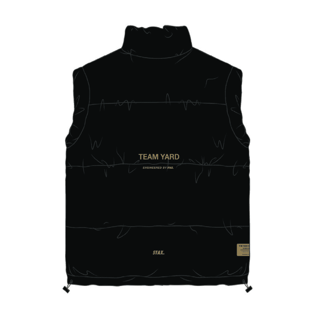 STAX. TYG Oversized Sleeveless Puffer - Black