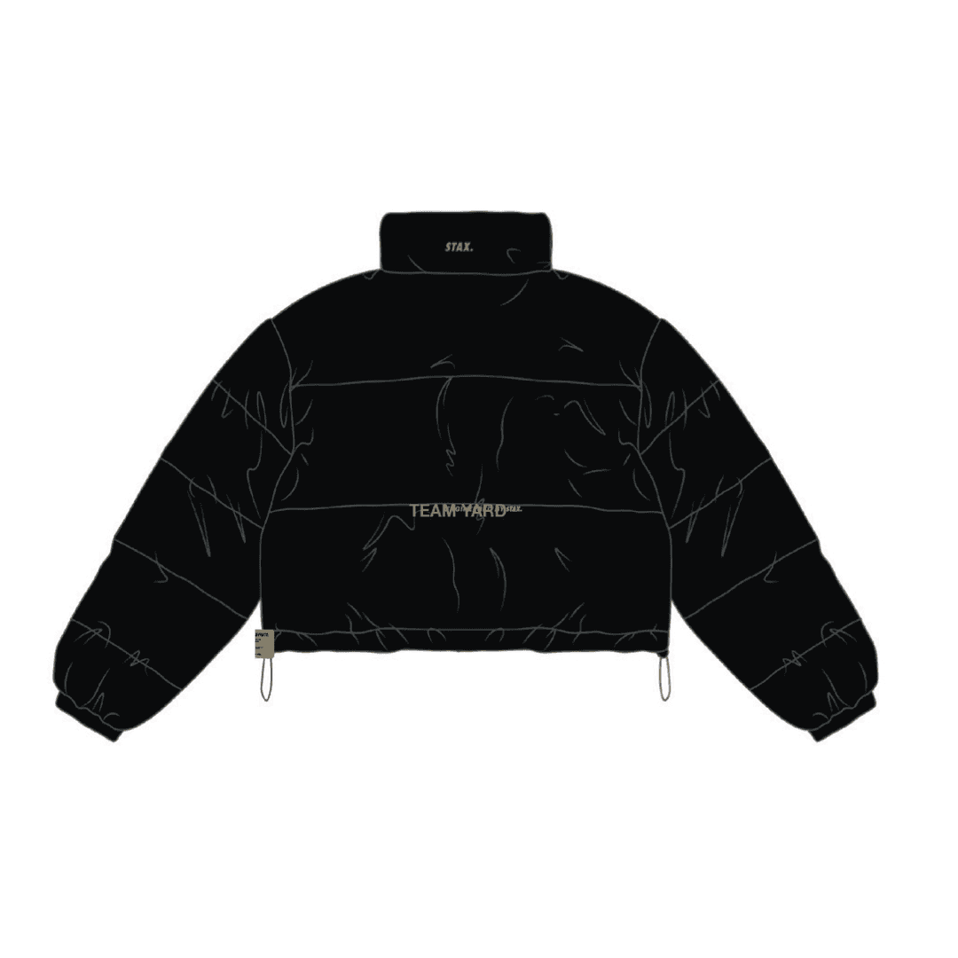 STAX. TYG Cropped Puffer - Black