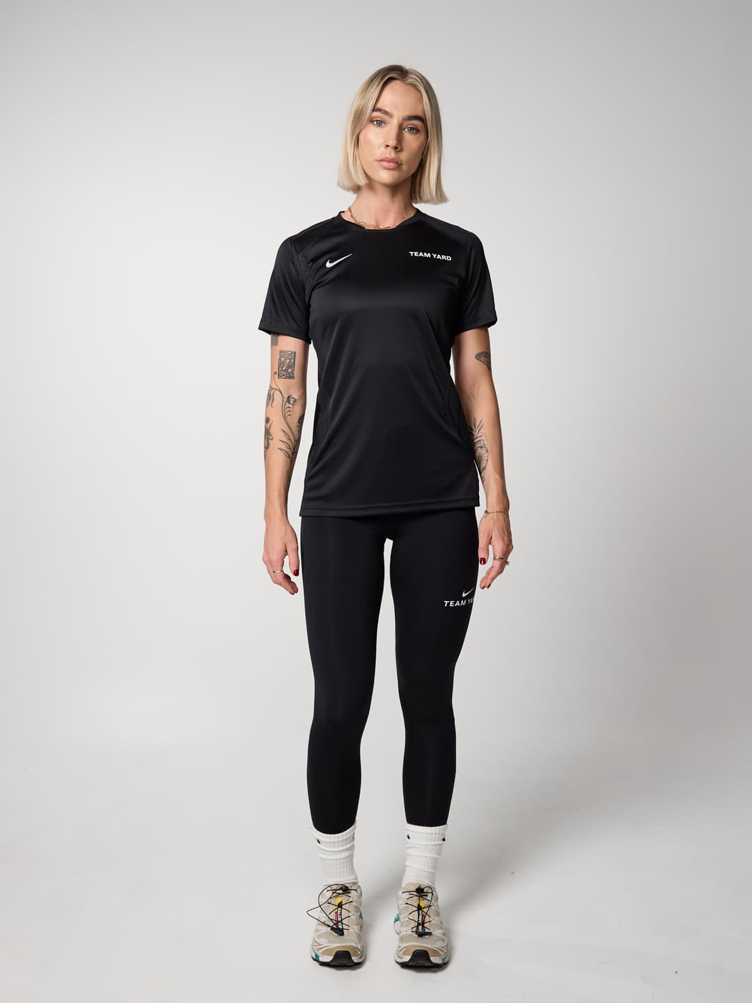 Womens Nike Training Top Short Sleeve - Black