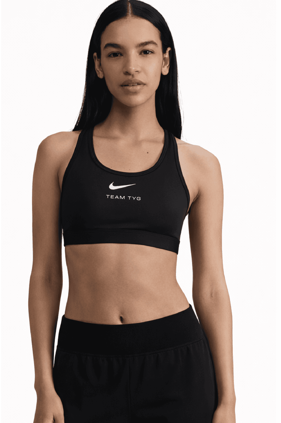 Nike Swoosh Medium Support Women's Padded Sports Bra - Black