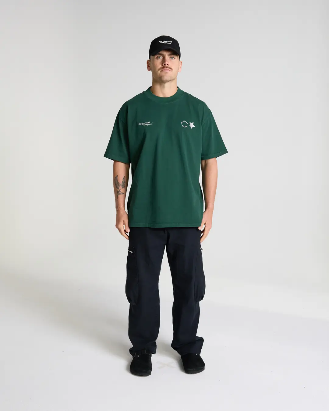 Work in Progress Tee - Pine Green