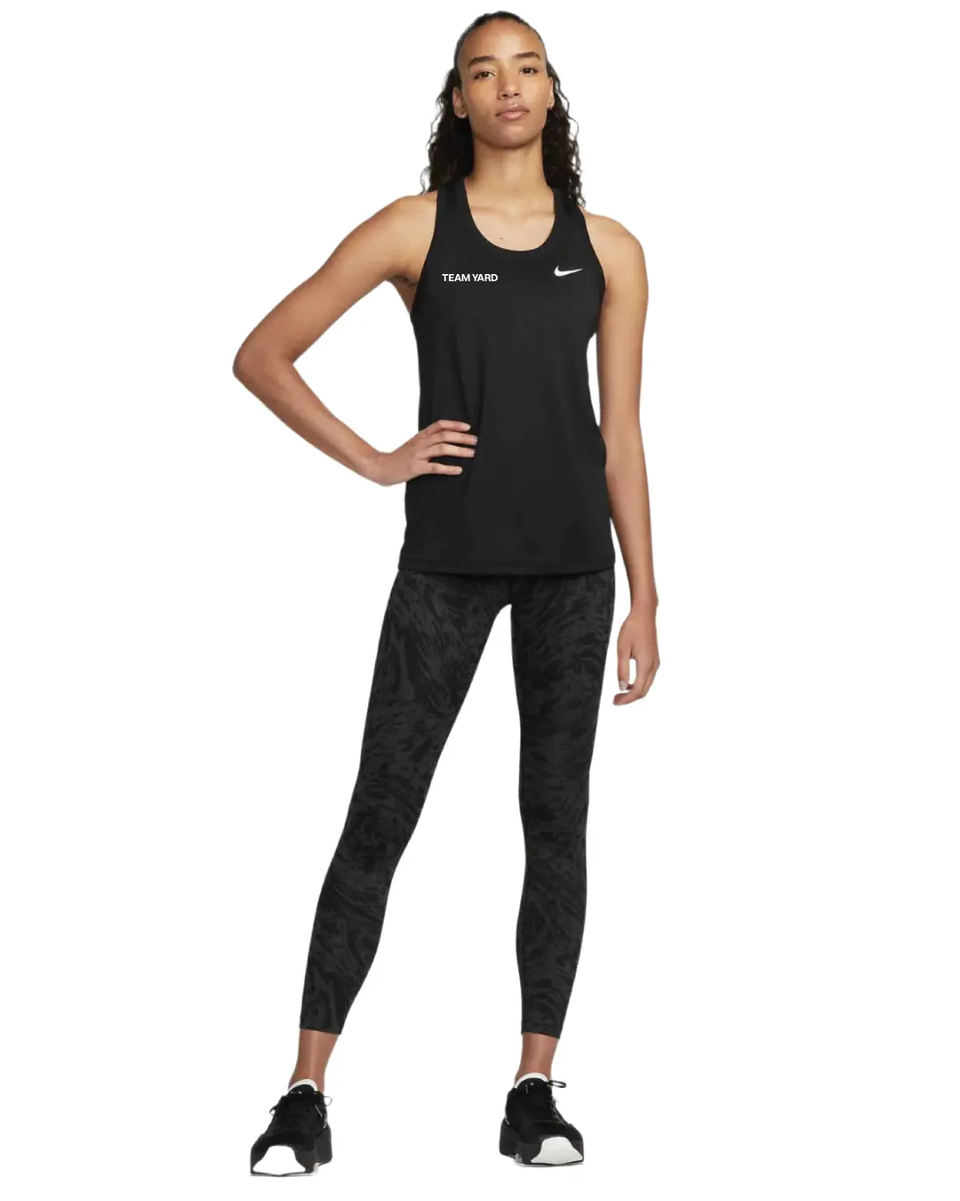 Womens Nike Miler Tank Racer - Black