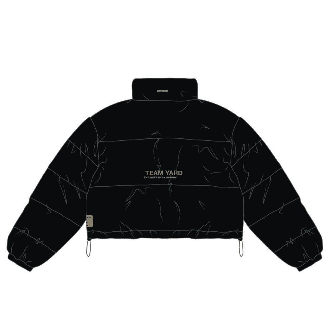 SL TYG Cropped Puffer - Black