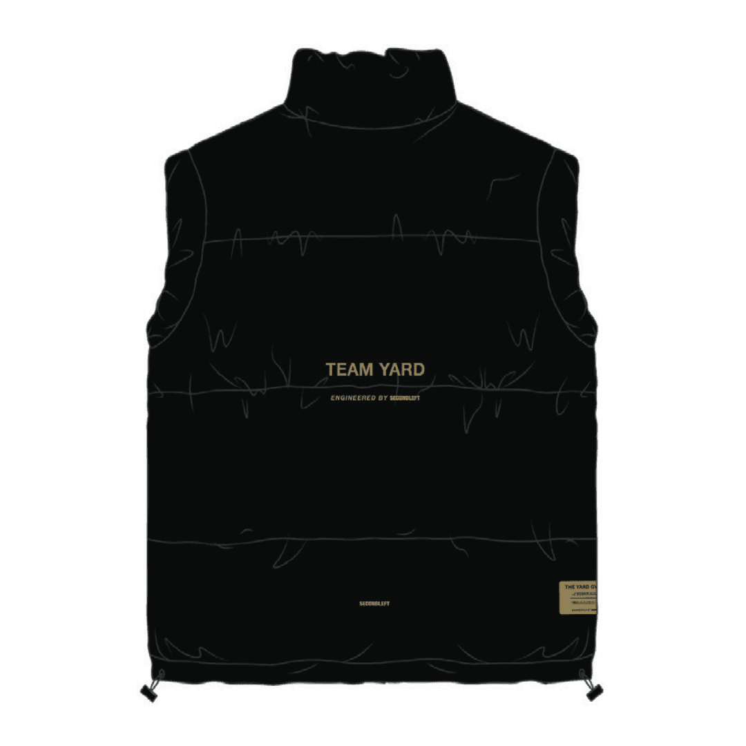 SL TYG Oversized Sleeveless Puffer - Black