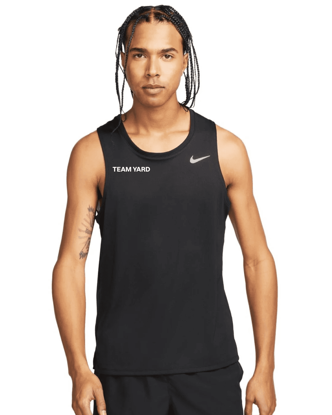 Mens Nike Dri-FIT UV Miler Singlet - Black