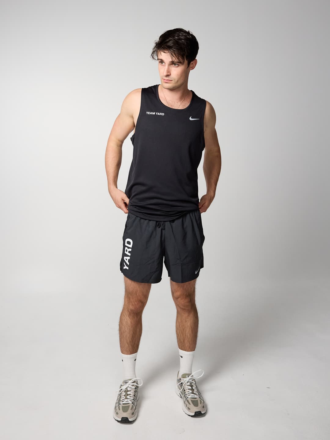 Mens Nike Dri-FIT UV Miler Singlet - Black