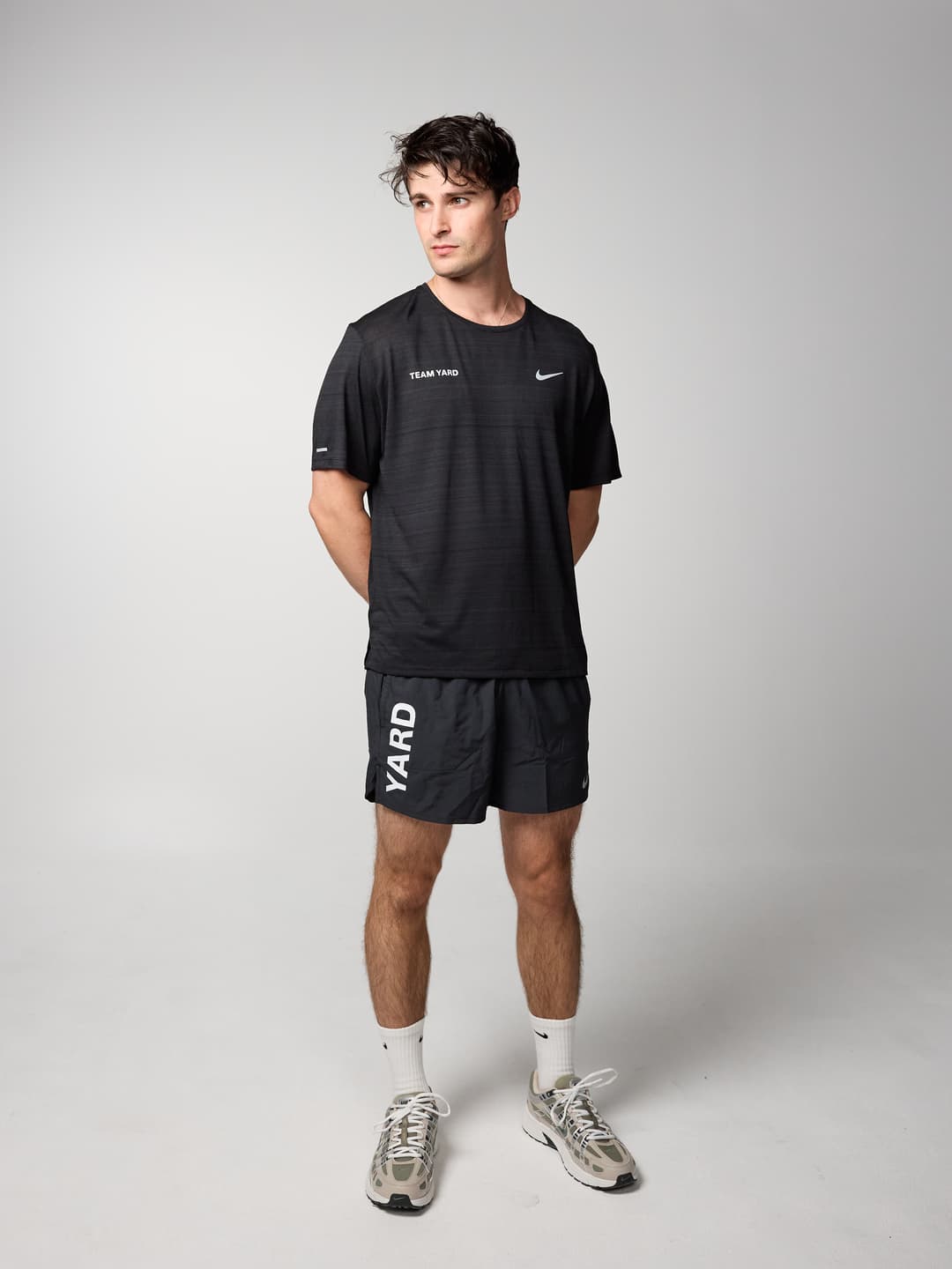 Nike Mens Dri-FIT Miler Running T-Shirt - Black