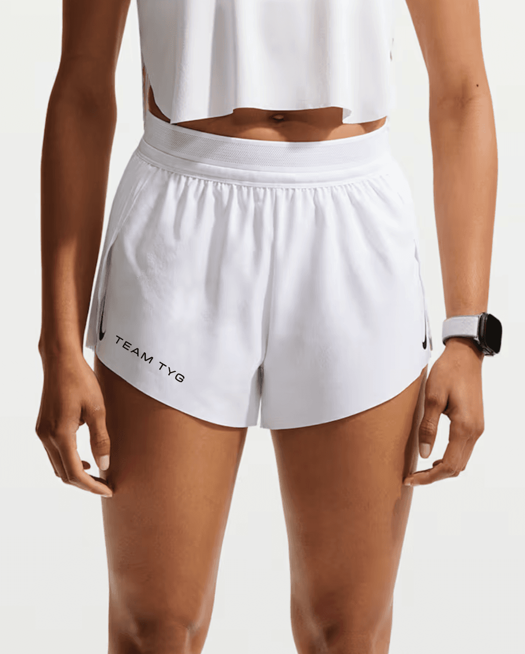 Nike AeroSwift Women's Dri-FIT ADV Mid-Rise 3" Brief-Lined Running Shorts - White