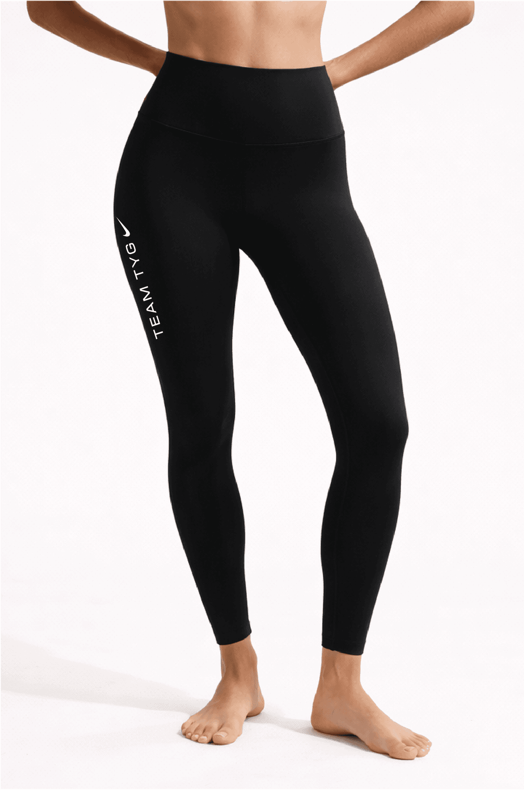 Nike Zenvy Women's High-Waisted 7/8 Leggings with No Front Seam - Black