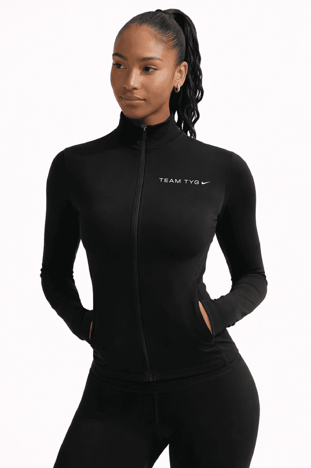 Nike Zenvy Women's Dri-FIT Full-Zip Jacket - Black