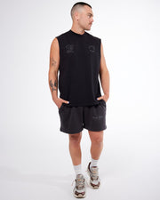 Run the Streets Tank - Faded Black