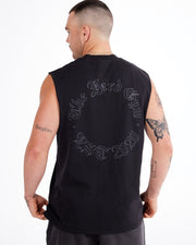 RUN THE STREETS TANK - FADED BLACK