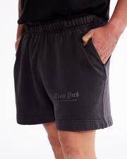 MENS TEAM YARD TRACK SHORT - FADED BLACK