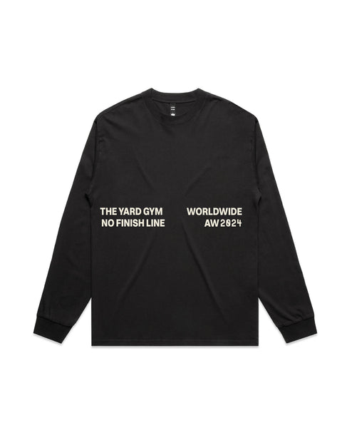 NO FINISH LINE L/S - FADED BLACK