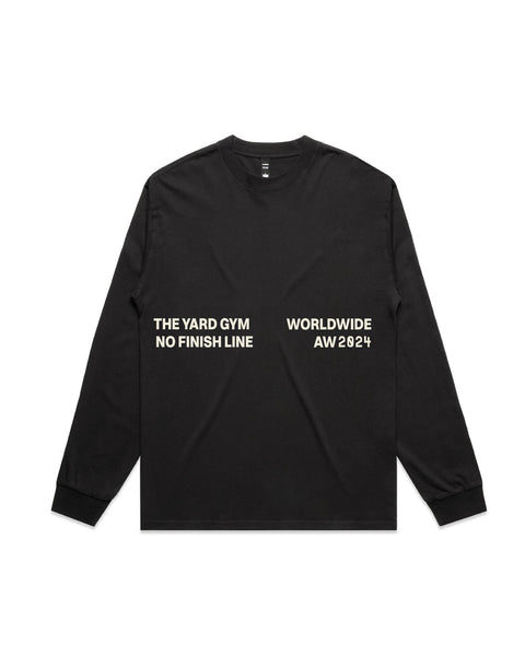 NO FINISH LINE L/S- FADED BLACK.