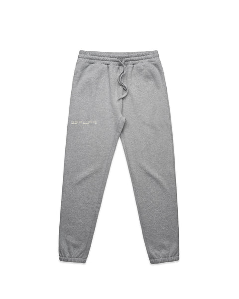 TAKE CARE TRACKPANTS - GREY MARLE