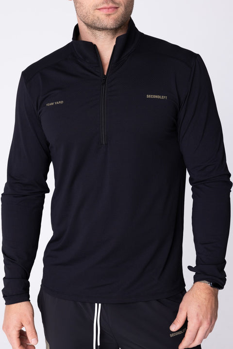 STAX. TYG 1/4 Zip Long Sleeve - Black