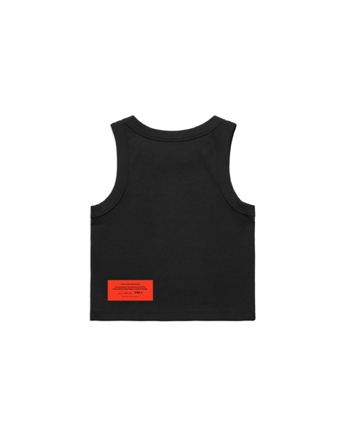 Worldwide Rib Crop Tank - Black