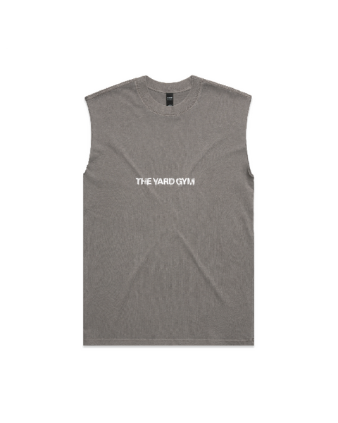 THE YARD GYM TANK - FADED GREY